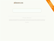 Tablet Screenshot of akilmotors.com